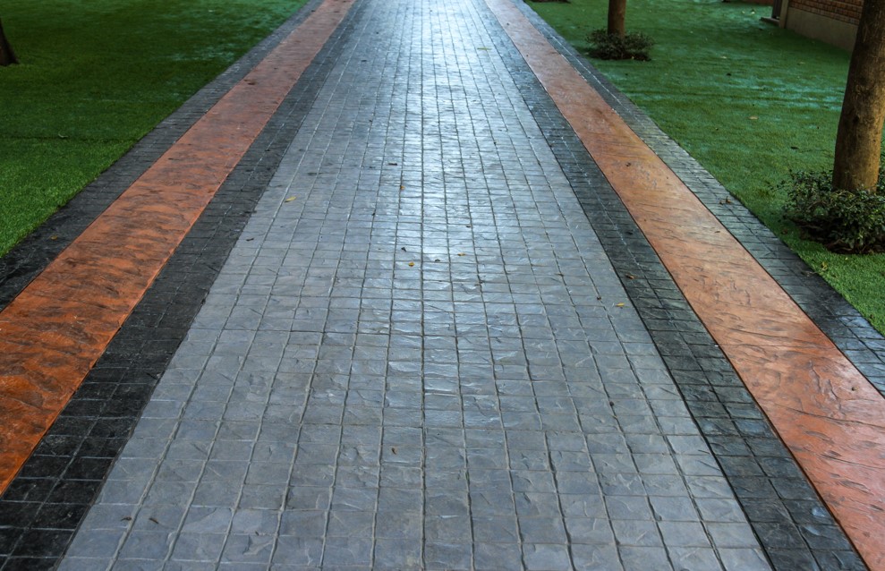 Stamped Concrete Driveway in Independence, MO